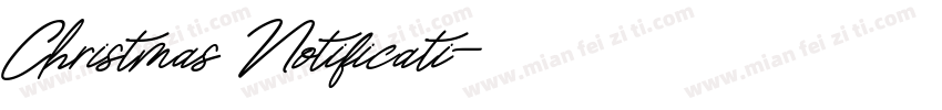 Christmas Notificati字体转换